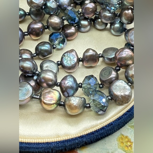 Vintage Peacock Pearl Necklace - Picture 5 of 16